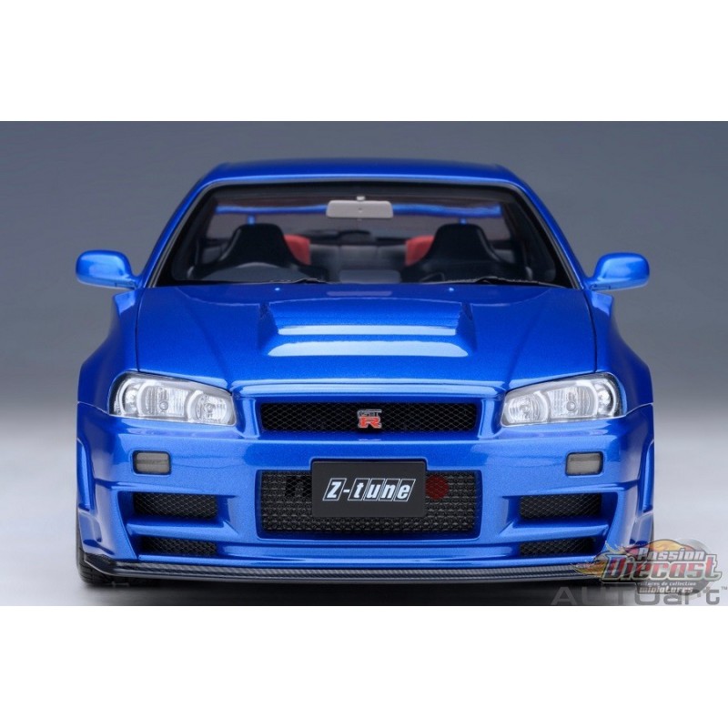 Nissan Skyline Gt R R Z Tune Bayside Blue Carbon Autoart