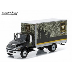 International Durastar Box Van - U.S. Army Greenlight 1/64  33030 B