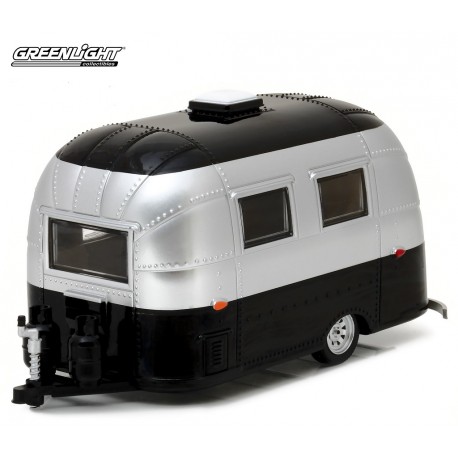 Roulotte Airstream 16  Bambi Sport - Silver et noir Greenlight 1/24 18226 Passion Diecast 