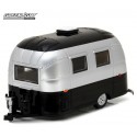 Roulotte Airstream 16  Bambi Sport - Silver et noir Greenlight 1/24 18226