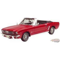 1964 1/2 Mustang  Convertible Rouge - Motormax 1/18 - 75145 - Passion Diecast 