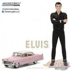 1955 Cadillac Fleetwood Series 60 Pink Cadillac with 1-18 Elvis figure