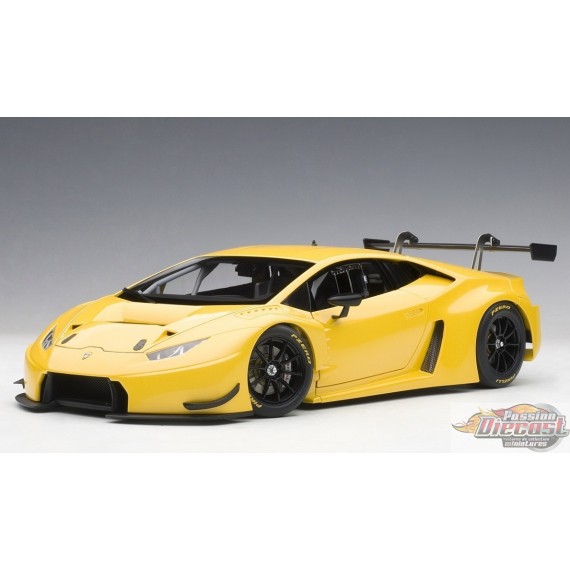 LAMBORGHINI HURACAN  GT3  YELLOW Autoart  1/18  Item# AA-81528   Passion Diecast 