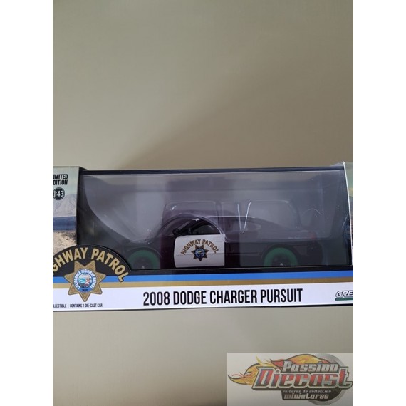 Greenlight 1/43 2008 Dodge Charger California Highway Patrol Green Machine Passion diecast