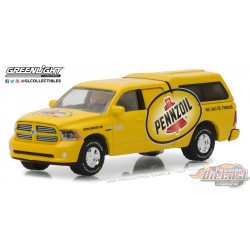 Greenlight  1/64  - Running on Empty 5  2014 Ram 1500 with Camper Shell Pennzoil Not just oil Pennzoil GL-41050F PassionDiecast