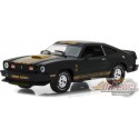 1977 Ford Mustang Cobra II - Noir et Bandes Gold Greenlight 1/43 86319