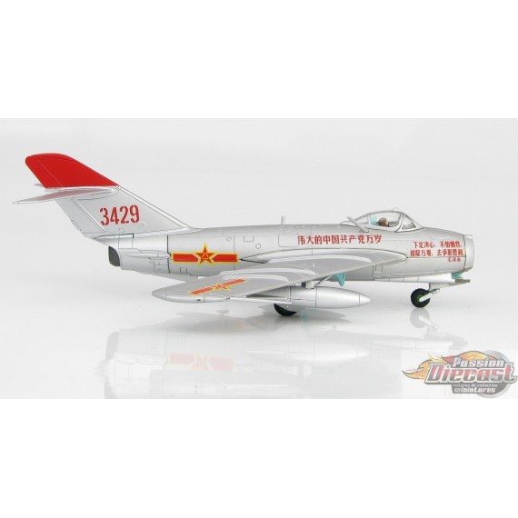 Shenyang J-5  Fresco (MIG-17F)  PLAAF, Red 3429, Chine, janvier 1967 1/72  HOBBY MASTER   HA5902 Pasion Diecast 