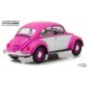 1/18 1967 Volkswagen Beetle conduite à droite - Rose et blanc  Greenlight 13512 Passion Diecast