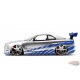  1/24 F&F     BRIAN's  -Nissan Skyline GT-R 34 SILVER 97158 Jada Passion diecast 