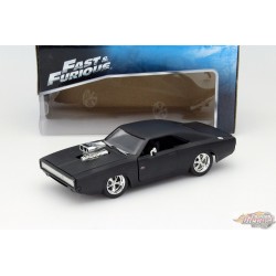 1970 Dodge Charger R/T  Matt Black - Fast & Furious - Jada 1/24 -  97174