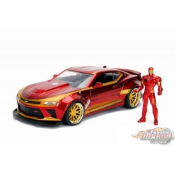 2016 Chevy Camaro SS avec  Iron Man Figurine 1/24 Jada  99724  Passion Diecast
