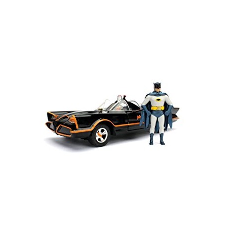 1966 Batmobile Batman et Robin dans la voiture Batman Série TV classique (1966) 1/24 Jada 98259 Passion Diecast