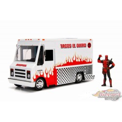 Taco Truck Avec  Deadpool figurine ,   Jada 1/24 99730 - Passion Diecast 