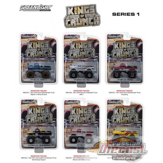 Kings of Crunch Series 1  GreenLight 1/64  49010 Passion Diecast 