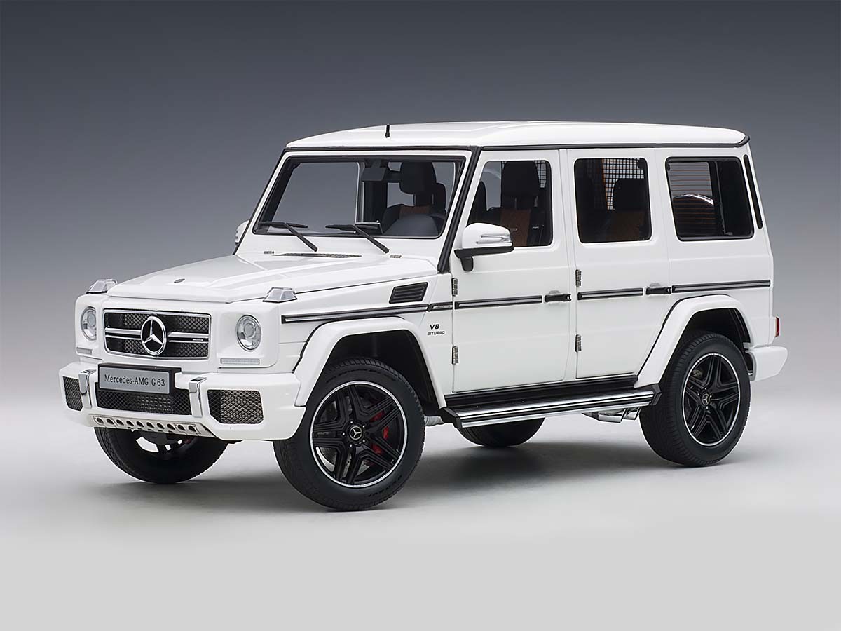 Mercedes Benz G63 Amg 17 White Autoart