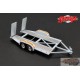 Tandem Car Trailer with Tire Rack -GULF  GMP 1/43 14304 Passion Diecast 
