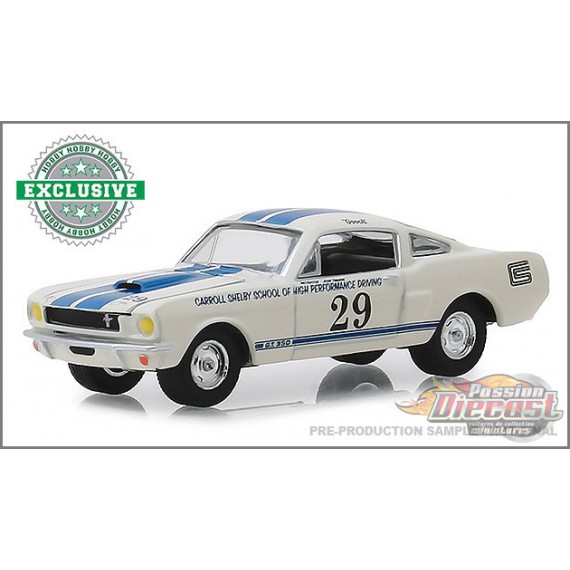 1965 Shelby GT350 no29 Carroll Shelby School of High Performance Driving  (Hobby Exclusive)  greenlight 30064 Passion Diecast 