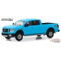 2018 Nissan Titan XD Pro-4X in Matte Blue Tokyo Torque - Series 7 Greenlight 1/64 47050 F