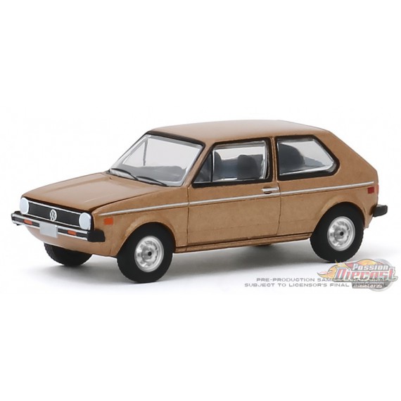 1977 Volkswagen Rabbit -  Champagne Edition - Hobby Exclusive 1/64 Greenlight 30099 Passion Diecast 