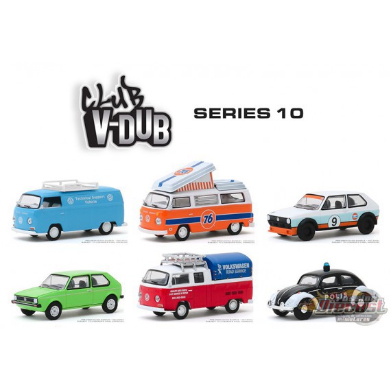 Club Vee-Dub Series 10  Assortiment  - Greenlight 1/64  - 29980 -  PASSION DIECAST  