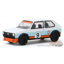 1974 Volkswagen Golf  - Gulf Oil no 9  -  Club Vee-Dub 10 - Greenlight 1/64 - 29980 C - PASSION DIECAST  