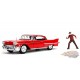 1958 Cadillac Series 62 with Freddy Krueger Figure - A Nightmare On Elm Street  -   Jada 1/24 -31102  -  Passion Diecast