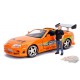 Brian's Toyota Supra with Diecast Brian Figure - Fast and Furious -  Jada 1/24 - 30738 -  Passion Diecast