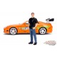 Brian's Toyota Supra with Diecast Brian Figure - Fast and Furious -  Jada 1/24 - 30738 -  Passion Diecast