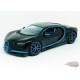 Bugatti Chiron Black with blue stripe - 1:18 Bburago - 18-11040 BK-42  -  Passion Diecast 