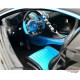 Bugatti Chiron Black with blue stripe - 1:18 Bburago - 18-11040 BK-42  -  Passion Diecast 