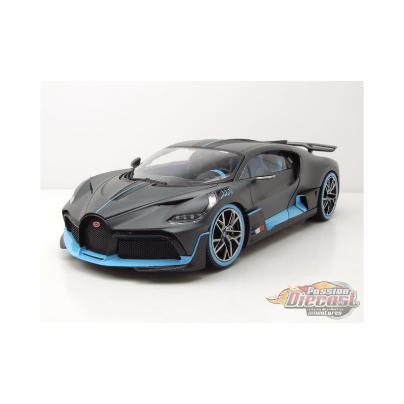 Bugatti Divo échelle 1:18 très détaillé Die-Cast Model collector voiture gris/bleu 