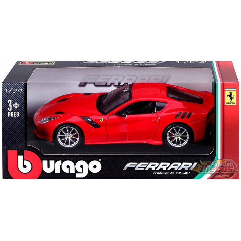 Bburago 1:24 Ferrari Race & Play Ferrari F12tdf Diecast Car 26021 Red