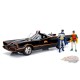 1966 Batmobile classique avec lumières - Inclut les figurines Batman et Robin -  Jada 1/18-  98625 Passion Diecast