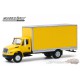 2013 International Durastar Box Van - Yellow / Silver Trim - H.D. Trucks  Series 18  1/64 Greenlight 33170 B-  Passion Diecast 