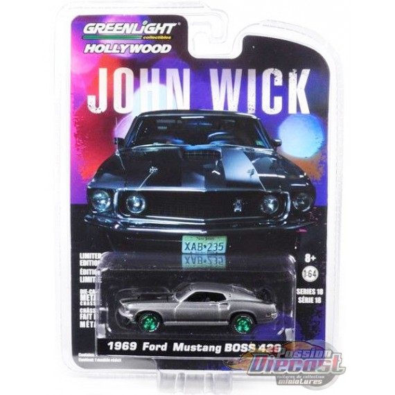  Ford Mustang BOSS John Wick Greenlight/E Passion Diecast