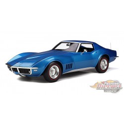 Chevrolet Corvette C3 1968  – Le Mans Blue - GT SPIRIT  1/12 -  GT255 -  Passion Diecast 