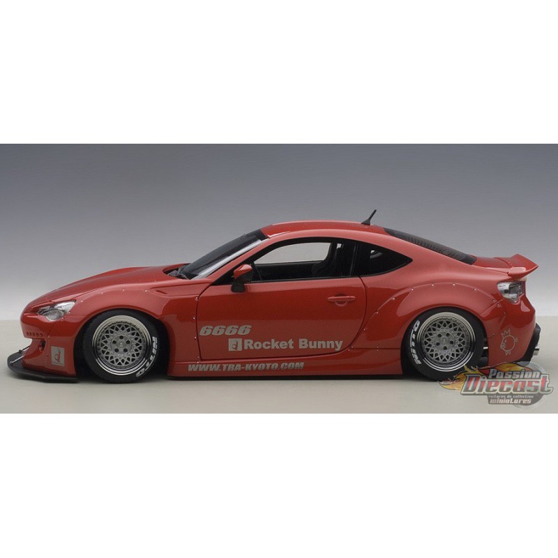 ROCKET BUNNY TOYOTA 86 (RED/SILVER WHEELS)- Autoart 1/18 - 78757