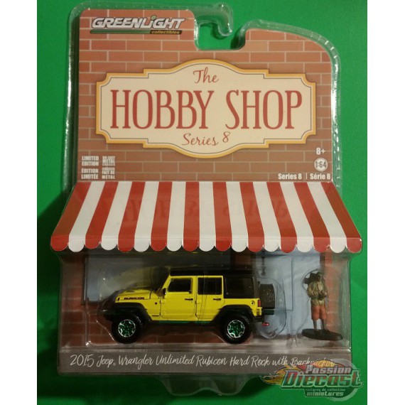 2015 Jeep Wrangler Unlimited Rubicon Hard Rock - Hobby Shop Series 8 - 1/64  Greenlight- 97080 F - Passion Diecast