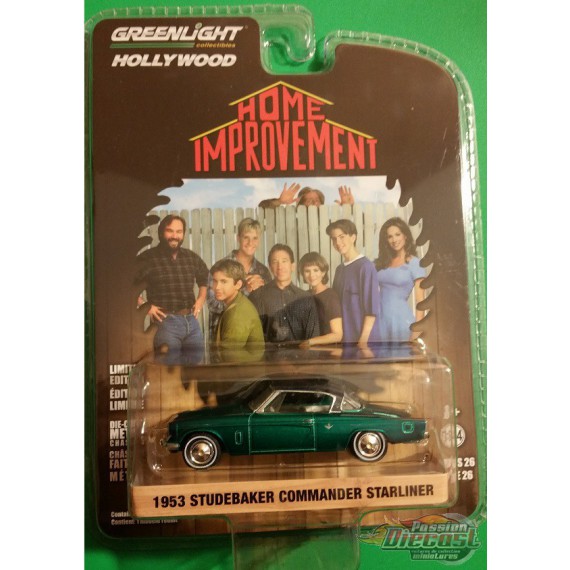 1953 Studebaker Commander Starliner - Home Improvement TV Series -  Hollywood Series 26 - 1-64 Greenlight 44860 D Passion Diecas