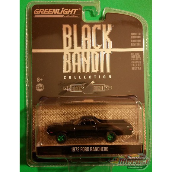 GREENLIGHT 28010-B 1/64 BLACK BANDIT 1972 FORD RANCHERO 