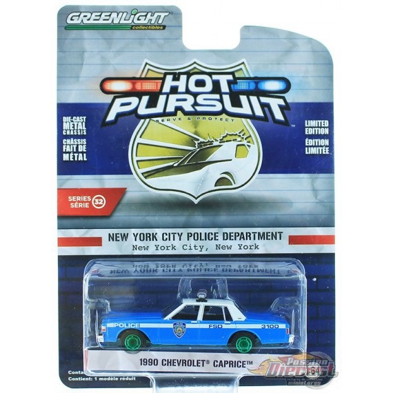 1990 Chevrolet Caprice - Service de police de New York (NYPD)  1-64 greenlight 42890 C