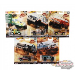 HOT WHEELS 2019 POP CULTURE DESERT RALLY SET Of  5 DIECAST CAR MODEL 1/64  - FPY86-956K - Passion Diecast