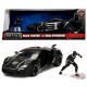 Lykan Hypersport en noir avec figurine Black Panther -   Jada 1/24 -99723 - Passion Diecast 