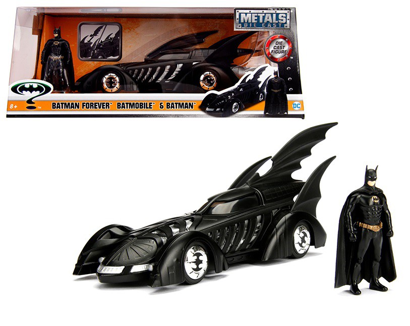 Batman Forever Batmobile 1995 with Batman Figure - Jada 1/24 - 98036  -Passion Diecast