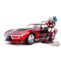 (Web Only) Corvette Stingray 1969 avec la figurine de Harley Quinn -  Jada 1/24 -31196