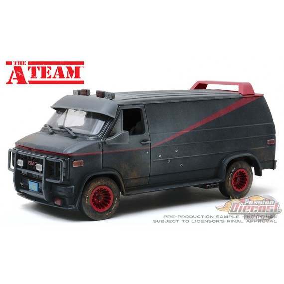 1983 GMC Vandura - Weathered Version with Bullet Holes - The A-Team  TV Series - Greenlight 1/18 - 13567