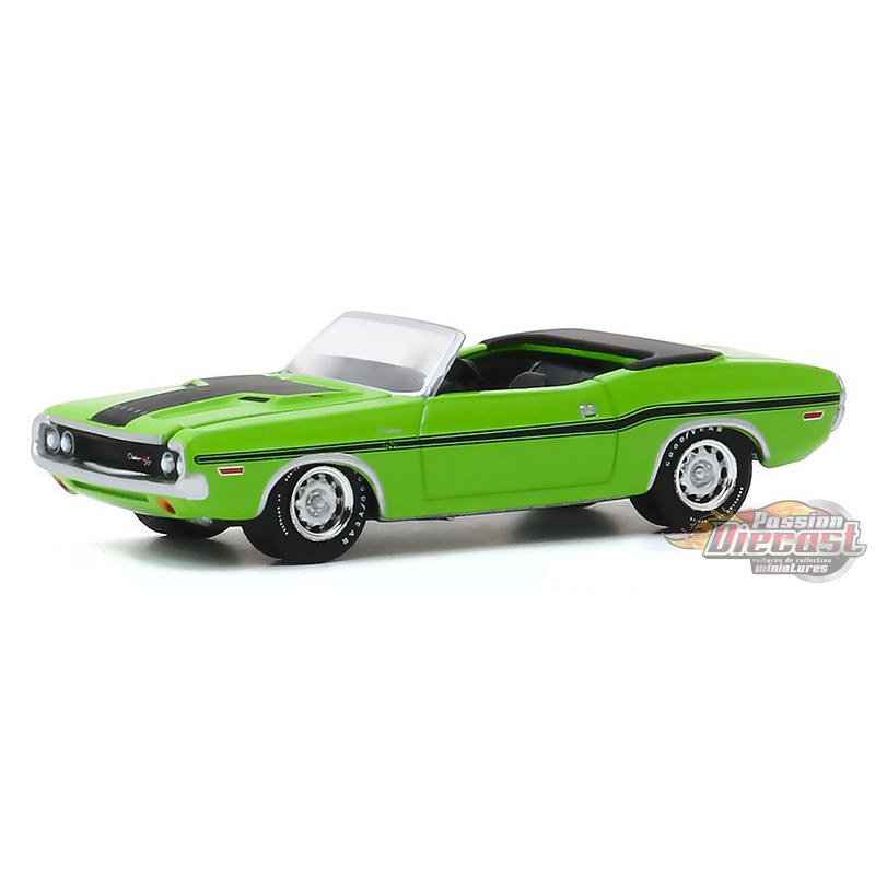 1970 Dodge Challenger R/T HEMI Convertible in Sublime Green- GL Muscle  Series 23 - 1-64 greenlight - 13270 D - Passion Diecast