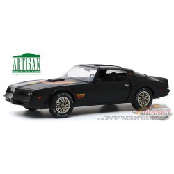 1977 Pontiac Firebird "Fire Am" in Black with Hood Bird - Very Special Equipment (VSE) - Greenlight 1/18 - 19080  -  Diecast 