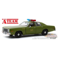 1977 Plymouth Fury -US Army Police -The A-Team -  Greenlight 1/24 , 84102  Passion Diecast 