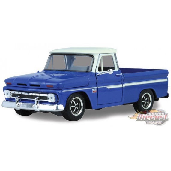1966 Chevy C10 Fleetside - Motormax 1.24 73355 BL - Passion Diecast 